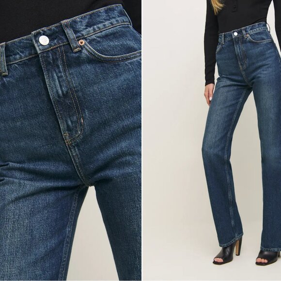 Reformation Wilder High Rise Wide Leg Jeans Size 30 - Picture 2 of 9